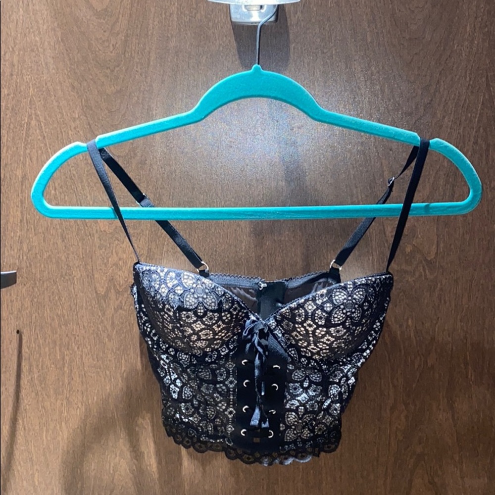 Beautiful balconette bustier bra